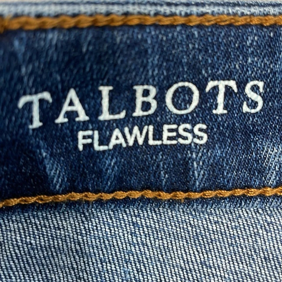 NWOT Talbots Flawless Slim Ankle Denim Jeans Raw Hem 4P - Picture 12 of 16